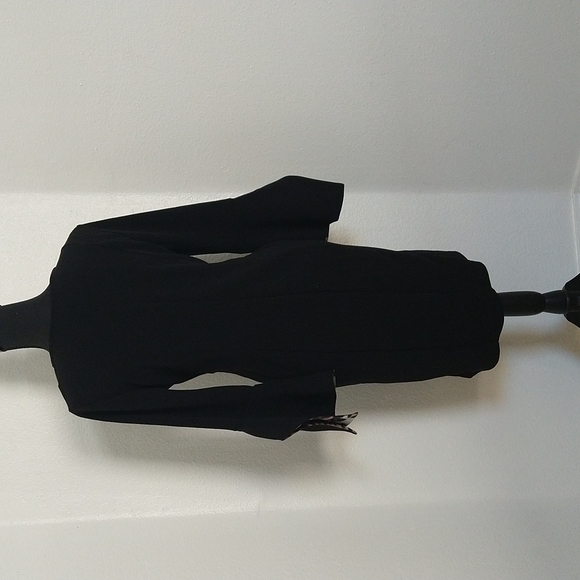 Black Dress with Animal Print details - Picture 4 of 4